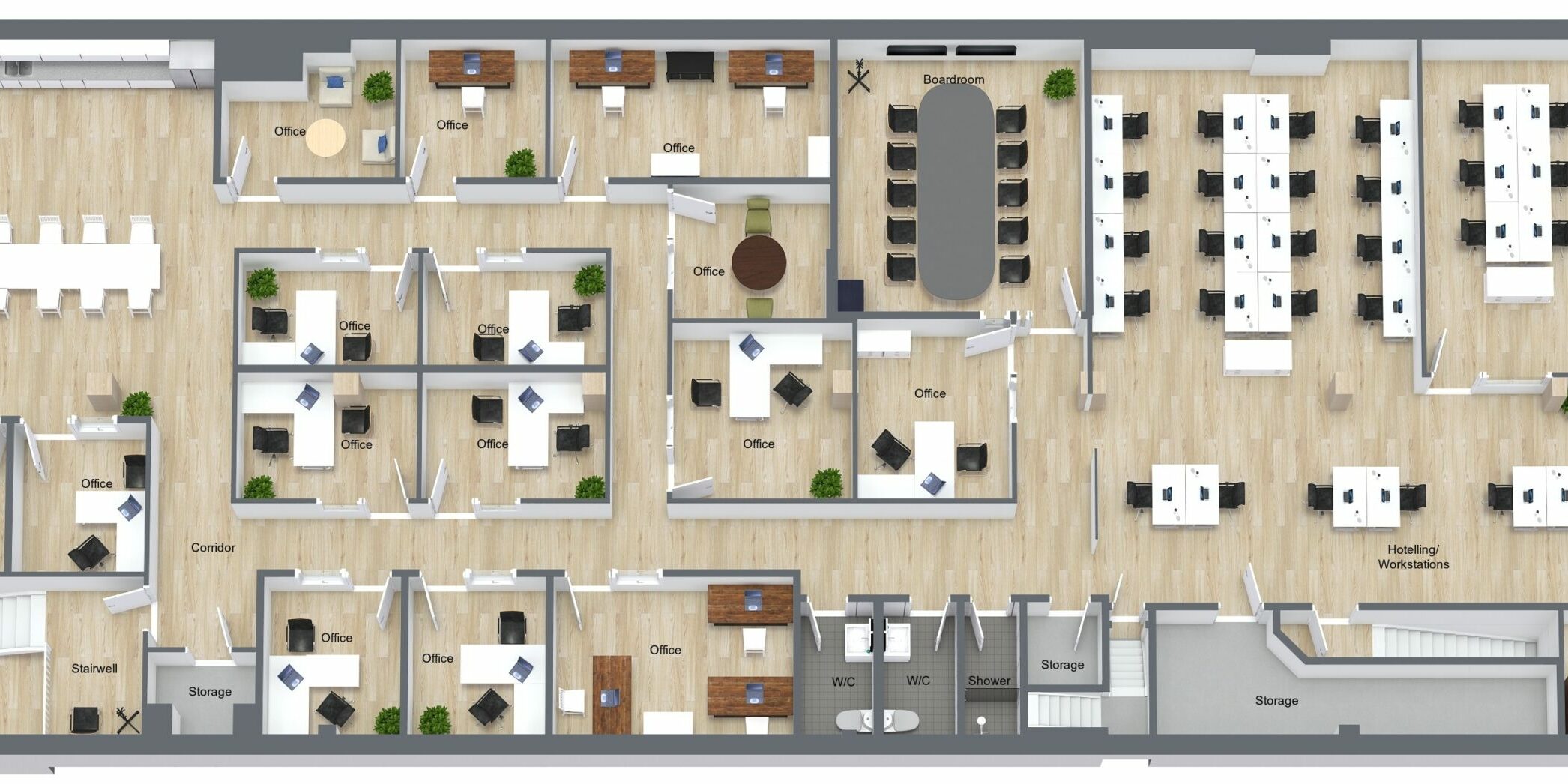 Core21 2nd Floor - Floor 2 - 3D Floor Plan (4)